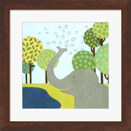 Framed Jungle Fun II Print