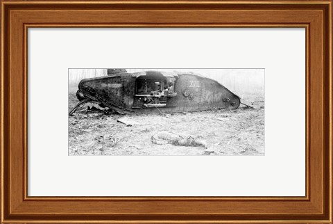 Framed Mark IV Tank Exploded Print