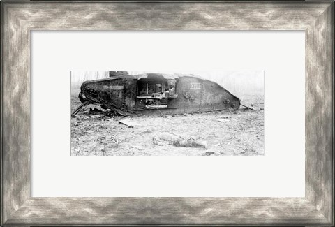 Framed Mark IV Tank Exploded Print