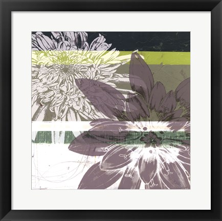 Framed Graphic Blooms II Print