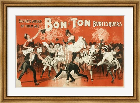 Framed Bon-Ton Burlesquers Print