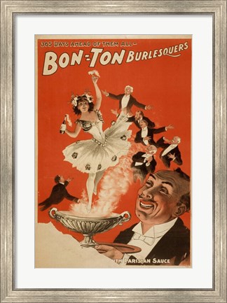 Framed Bon-Ton Burlesquers With Server Print
