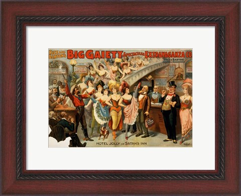 Framed Big Gaiety&#39;s Spectacular Extravaganza Co. Print