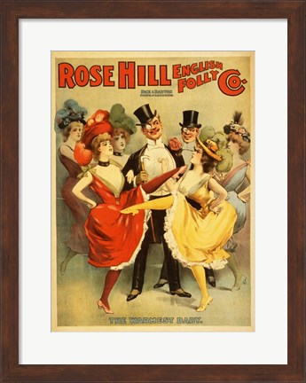 Framed Rose Hill English Folly Print