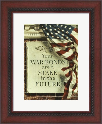 Framed Your War Bonds are at Stake in the Future Print
