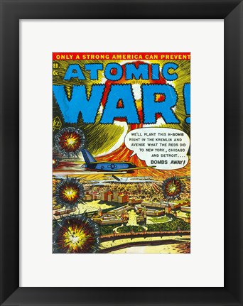 Framed Atomic War Print