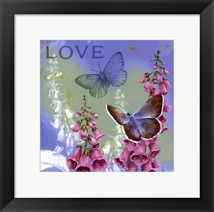 Framed Butterflies Inspire IV Print