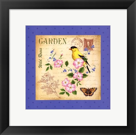 Framed Blooming Garden III Print