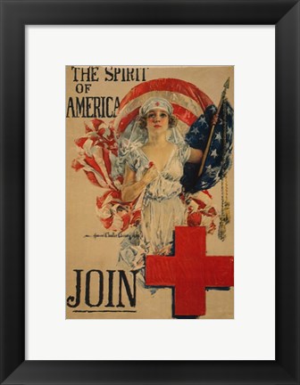 Framed Howard Chandler Christy WWI Poster Print