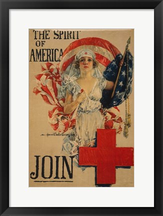 Framed Howard Chandler Christy WWI Poster Print