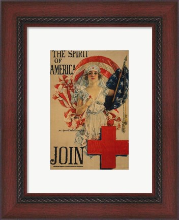 Framed Howard Chandler Christy WWI Poster Print