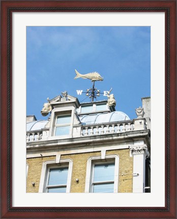 Framed Old Billingsgate London Weathervane Print