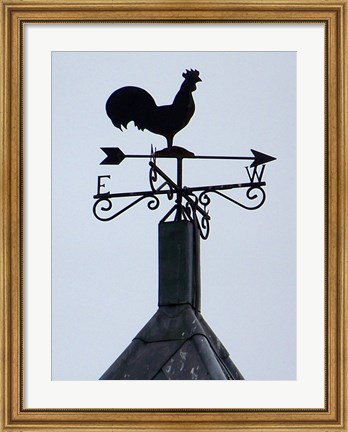 Framed Weathervane, The Church of St Peter and St Mary Print