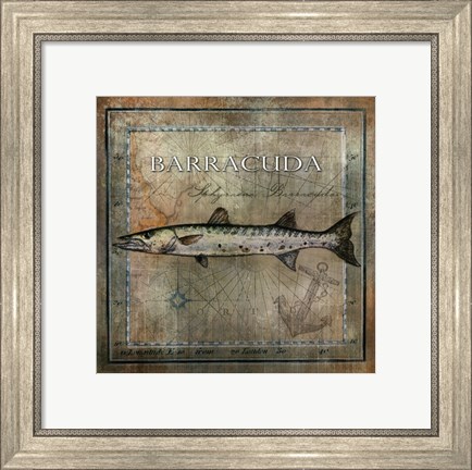 Framed Ocean Fish I Print