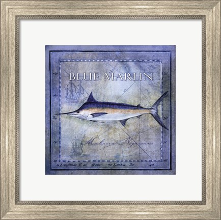 Framed Ocean Fish V Print