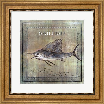 Framed Occean Fish VIII Print