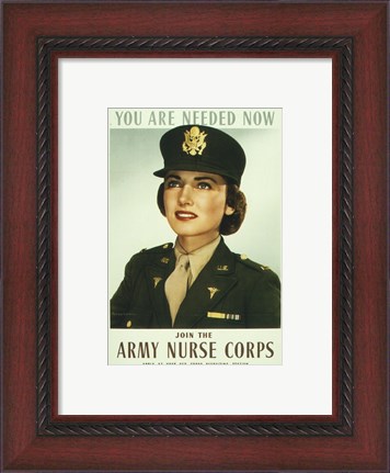 Framed You are Needed Now. Join the Army Nurse Corps Print