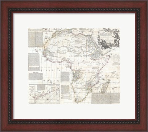 Framed 1794 Boulton and Anville Wall Map of Africa Print