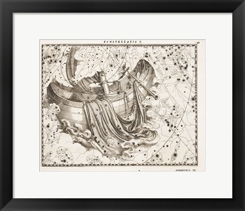 Framed Constellation  Saint Peter&#39;s Boat Print