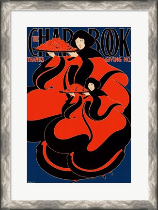 Framed Chap-Book, Thanksgiving No., Advertising Poster, 1895 Print