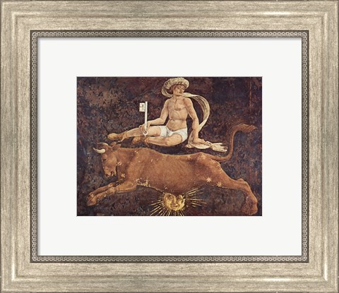 Framed Francesco del Cossa Taurus Print