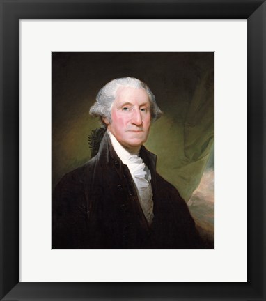 Framed George Washington, 1795 Print