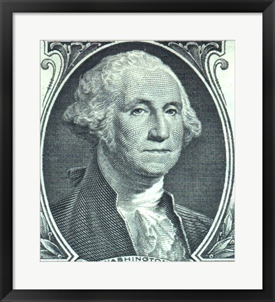 Framed George Washington Dollar Print