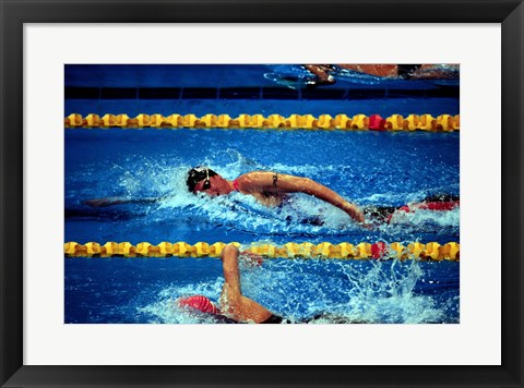 Framed Chad Senior - Modern Pentathlon - swim Print