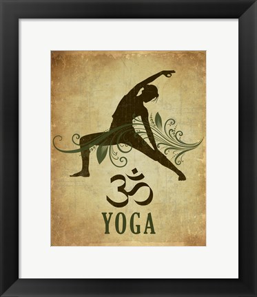 Framed Yoga pose Print