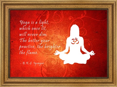 Framed Yoga Quote Print
