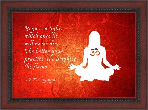 Framed Yoga Quote Print