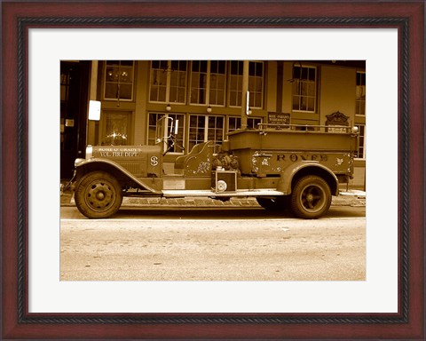 Framed Rosie  O&#39;Grady Firetruck Print