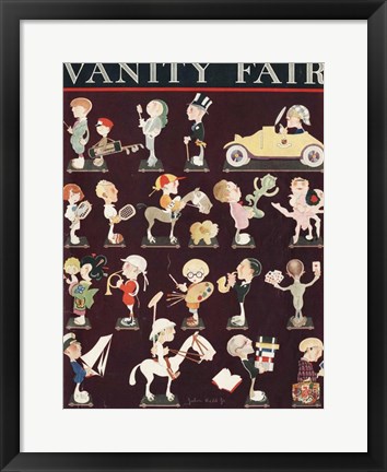 Framed John Held Vanity Fair 1921 Print