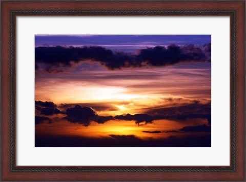 Framed Kihei Sunset Print