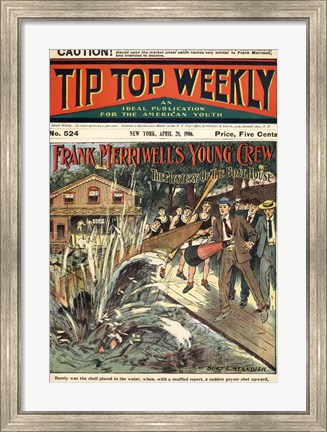 Framed Mystery of the Boat House Tip-Top Weekly Print