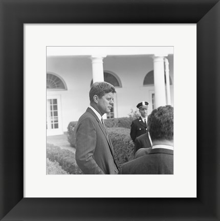 Framed President KennedyGreets Latin American Archivists Print