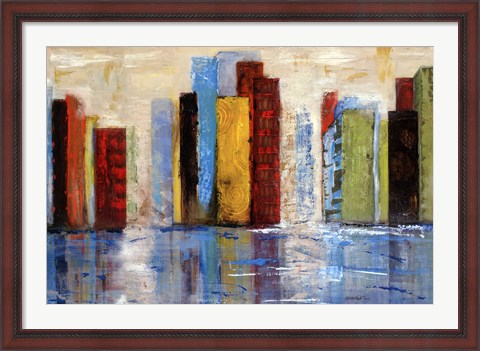 Framed City of Colors Print