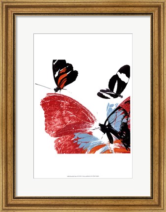 Framed Butterflies Dance IX Print