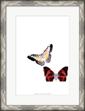 Framed Butterflies Dance V Print