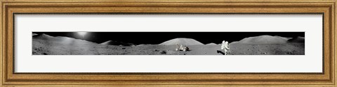 Framed Apollo 17 Moon Panorama Print