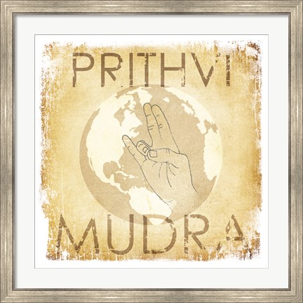 Framed Prithvi Mudra (The World) Print