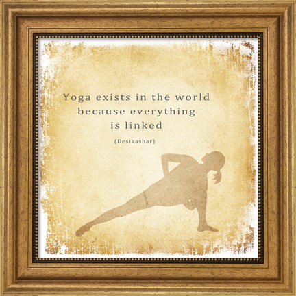 Framed Yoga Exists Print