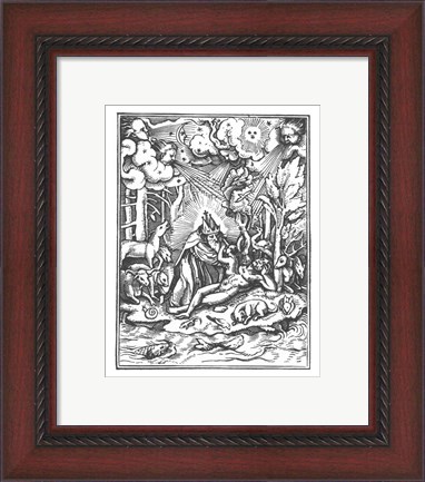 Framed Holbein Dance of  Death I Print