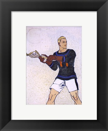 Framed Collier Lacrosse Print