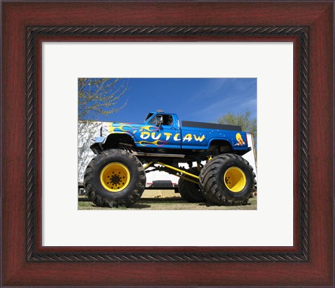 Framed P.C. Outlaw Monster Truck Print