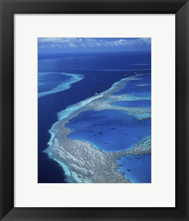 Framed Hardy Reef, Great Barrier Reef, Whitsunday Island, Australia Print