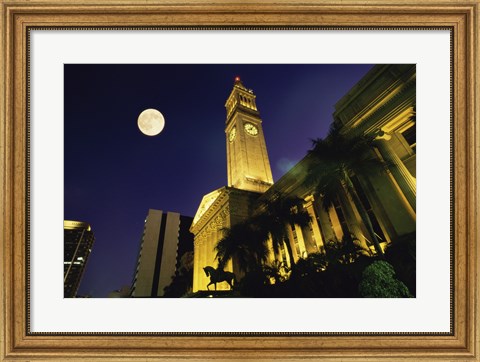 Framed City Hall King George Square Brisbane Australia Print