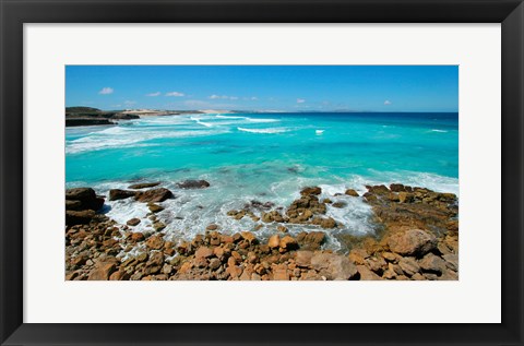 Framed Rocks on the coast, Sleaford Bay, Australia Print