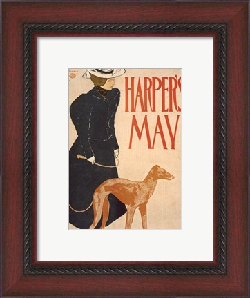Framed Harper&#39;s May Print