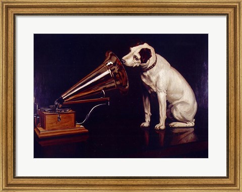 Framed His Masters Voice Print